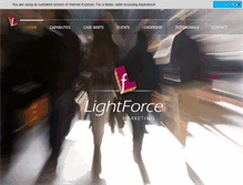 Tablet Screenshot of lightforcemarketing.com